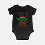 May The Christmas Be With You-baby basic onesie-erion_designs