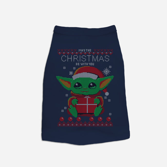 May The Christmas Be With You-dog basic pet tank-erion_designs