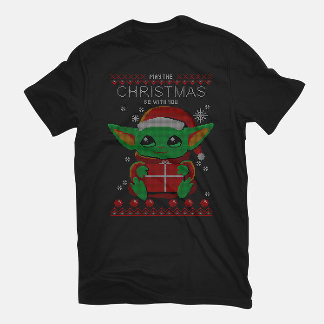 May The Christmas Be With You-womens basic tee-erion_designs
