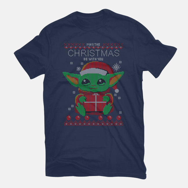 May The Christmas Be With You-womens basic tee-erion_designs