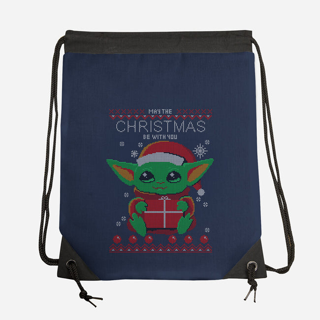 May The Christmas Be With You-none drawstring bag-erion_designs