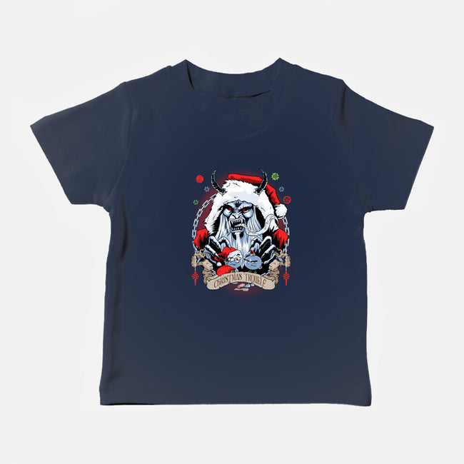 Christmas Trouble-baby basic tee-Diego Oliver