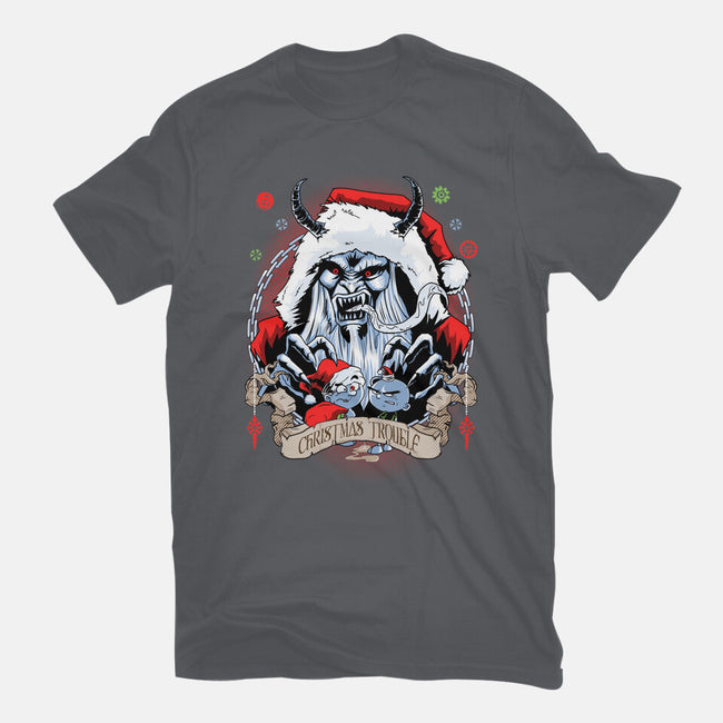 Christmas Trouble-womens basic tee-Diego Oliver