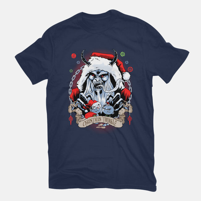 Christmas Trouble-youth basic tee-Diego Oliver