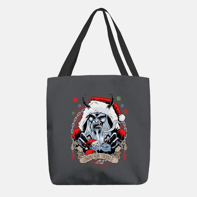 Christmas Trouble-none basic tote bag-Diego Oliver