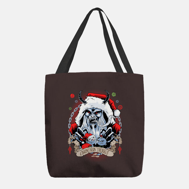 Christmas Trouble-none basic tote bag-Diego Oliver