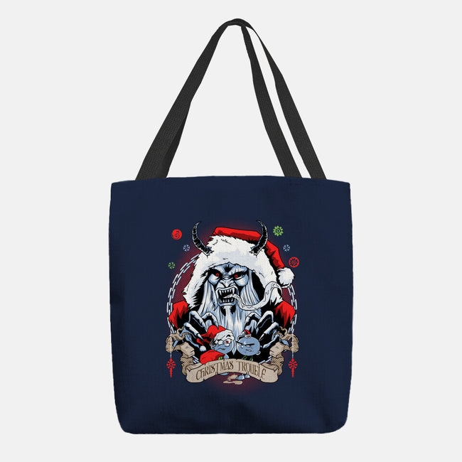 Christmas Trouble-none basic tote bag-Diego Oliver