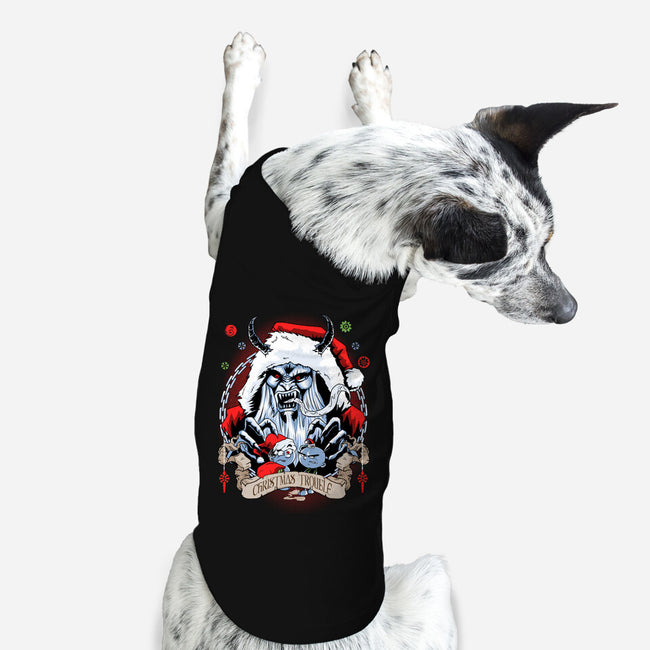 Christmas Trouble-dog basic pet tank-Diego Oliver