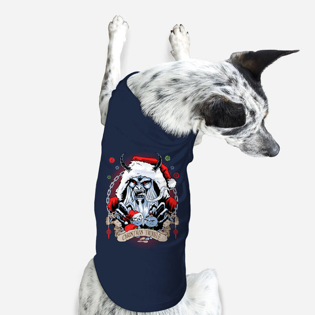Christmas Trouble-dog basic pet tank-Diego Oliver