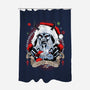 Christmas Trouble-none polyester shower curtain-Diego Oliver