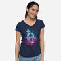 Saturn Storm-womens v-neck tee-kharmazero