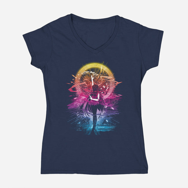 Venus Storm-womens v-neck tee-kharmazero