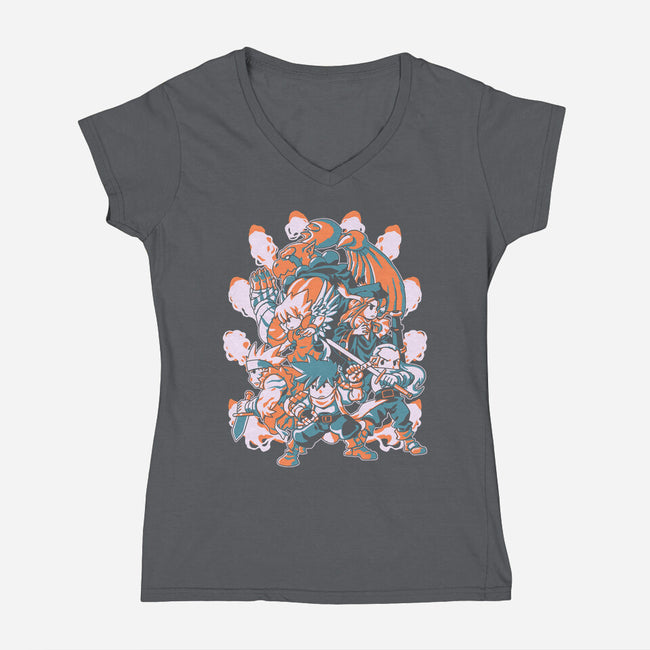 Spirit Of Liberty-womens v-neck tee-1Wing