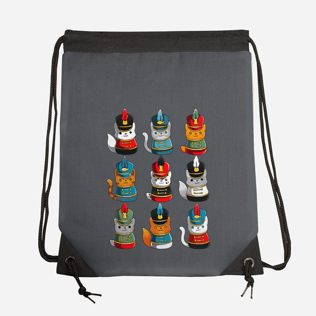 Cat Nutcracker-none drawstring bag-Vallina84