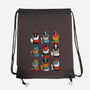 Cat Nutcracker-none drawstring bag-Vallina84