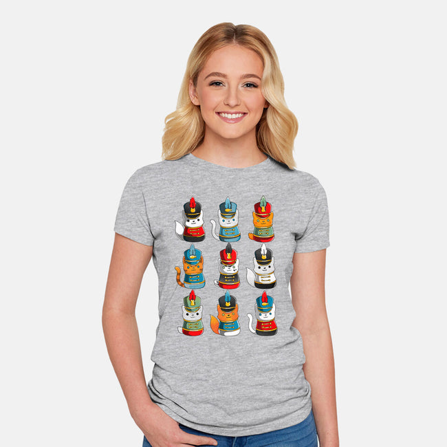 Cat Nutcracker-womens fitted tee-Vallina84