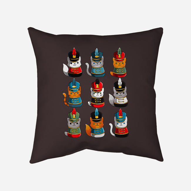 Cat Nutcracker-none removable cover w insert throw pillow-Vallina84