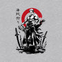 Pirate Hunter Swordsman Sumi-e-womens fitted tee-DrMonekers