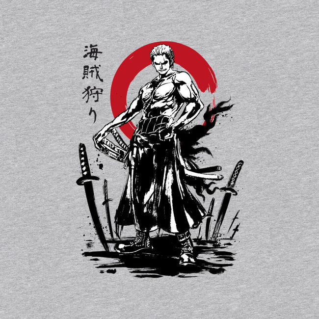 Pirate Hunter Swordsman Sumi-e-baby basic tee-DrMonekers