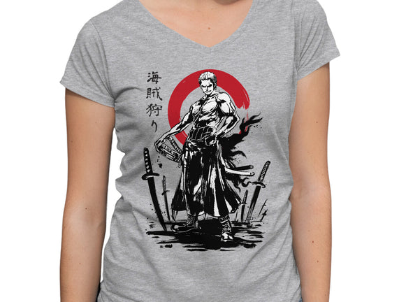 Pirate Hunter Swordsman Sumi-e