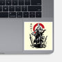 Pirate Hunter Swordsman Sumi-e-none glossy sticker-DrMonekers