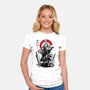 Pirate Hunter Swordsman Sumi-e-womens fitted tee-DrMonekers