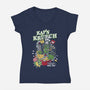 Kap'n Krunch-womens v-neck tee-Nemons