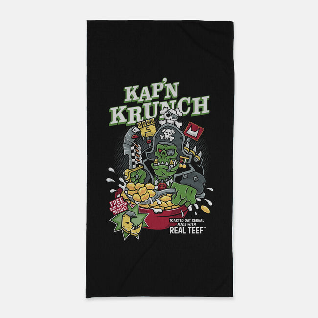 Kap'n Krunch-none beach towel-Nemons
