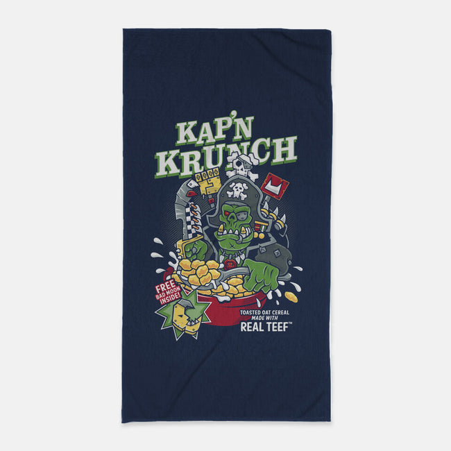 Kap'n Krunch-none beach towel-Nemons