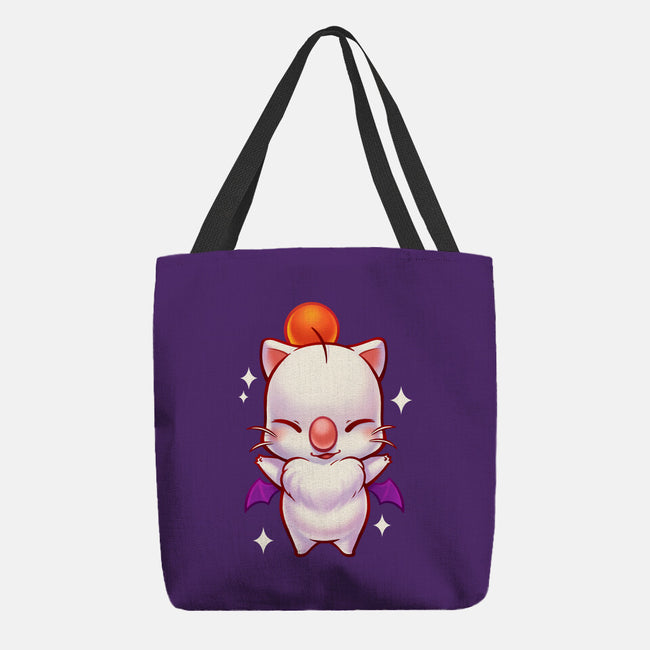 Cute Moogle Hug-none basic tote bag-BlancaVidal
