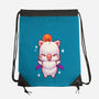 Cute Moogle Hug-none drawstring bag-BlancaVidal
