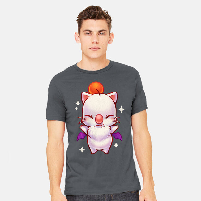 Cute Moogle Hug-mens heavyweight tee-BlancaVidal
