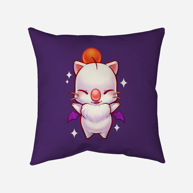 Cute Moogle Hug-none removable cover w insert throw pillow-BlancaVidal