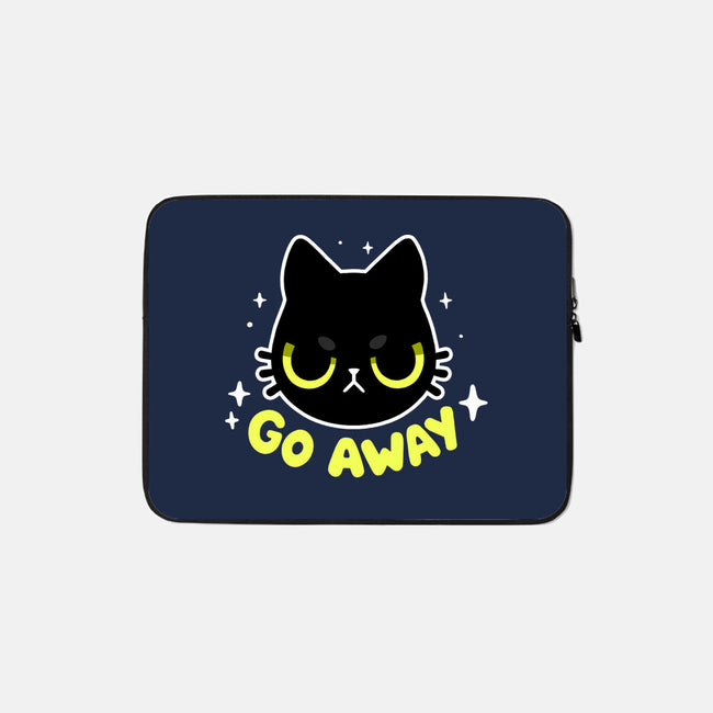 Sassy Cat-none zippered laptop sleeve-BlancaVidal