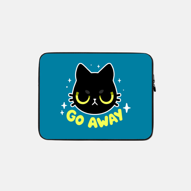 Sassy Cat-none zippered laptop sleeve-BlancaVidal