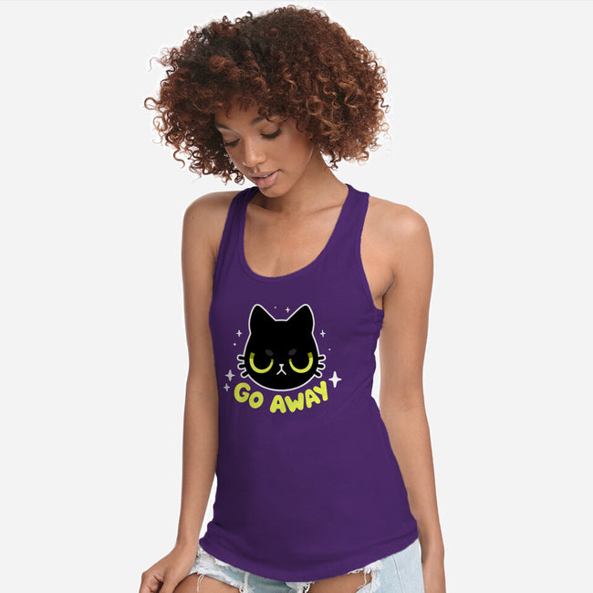 Sassy Cat-womens racerback tank-BlancaVidal