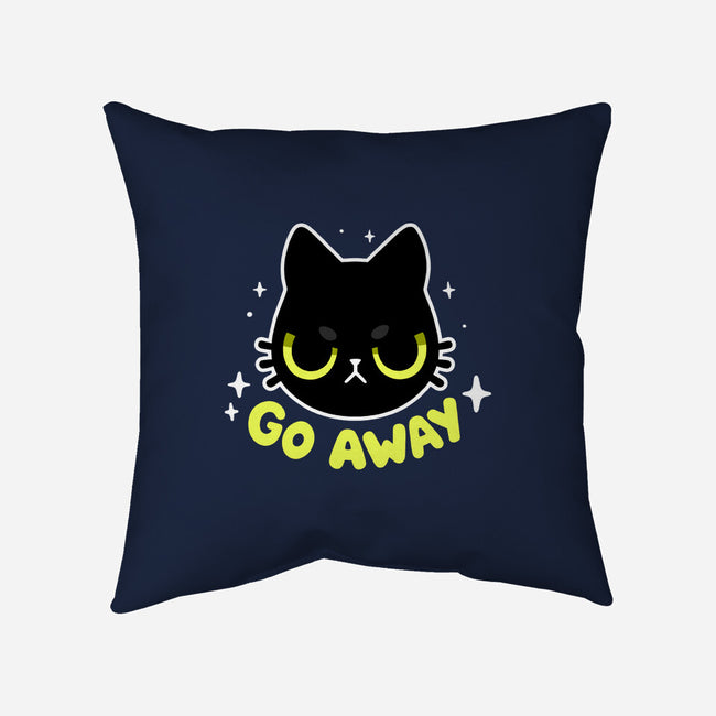 Sassy Cat-none removable cover throw pillow-BlancaVidal