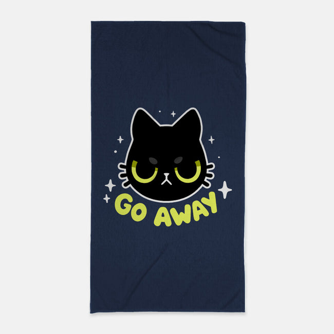Sassy Cat-none beach towel-BlancaVidal