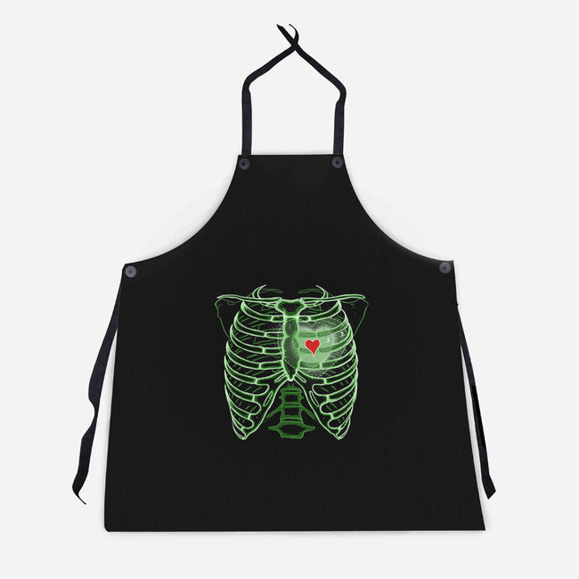 Grinch's Heart-unisex kitchen apron-IKILO