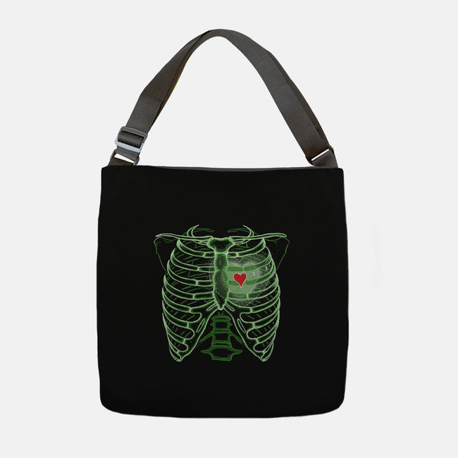 Grinch's Heart-none adjustable tote bag-IKILO