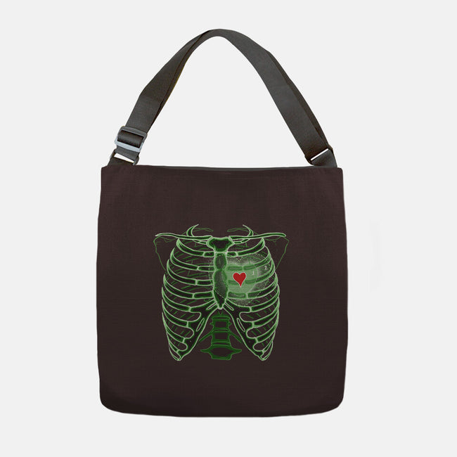 Grinch's Heart-none adjustable tote bag-IKILO