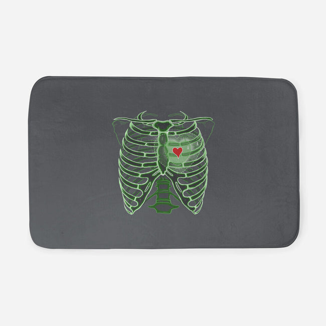 Grinch's Heart-none memory foam bath mat-IKILO