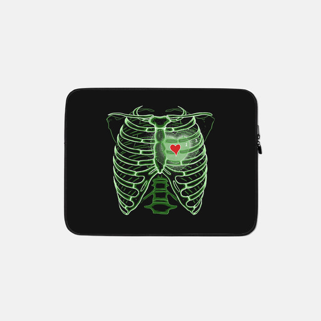 Grinch's Heart-none zippered laptop sleeve-IKILO