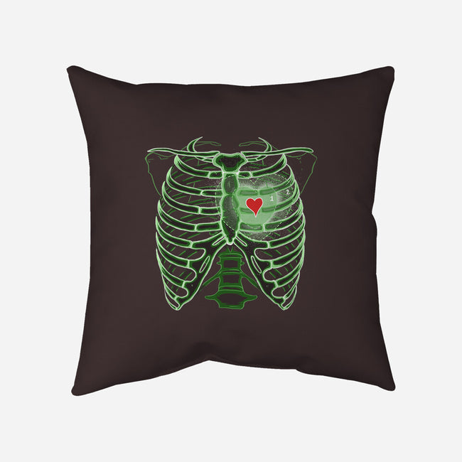 Grinch's Heart-none removable cover w insert throw pillow-IKILO