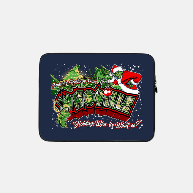Holiday Who-Be What-EE?-none zippered laptop sleeve-goodidearyan