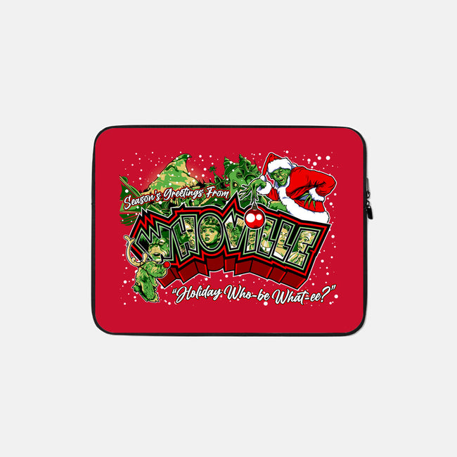 Holiday Who-Be What-EE?-none zippered laptop sleeve-goodidearyan