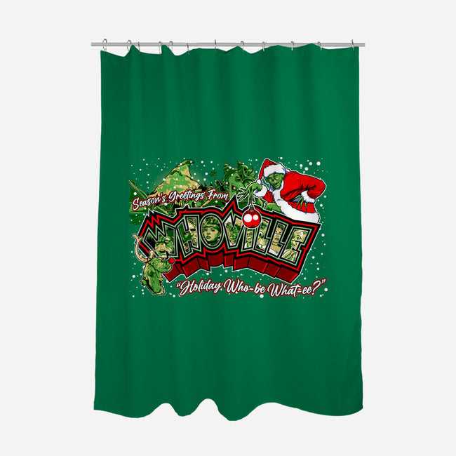 Holiday Who-Be What-EE?-none polyester shower curtain-goodidearyan