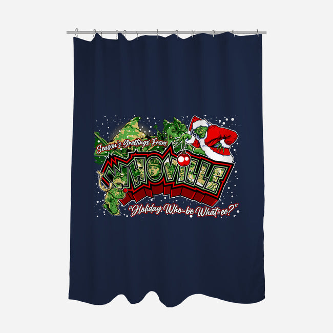 Holiday Who-Be What-EE?-none polyester shower curtain-goodidearyan