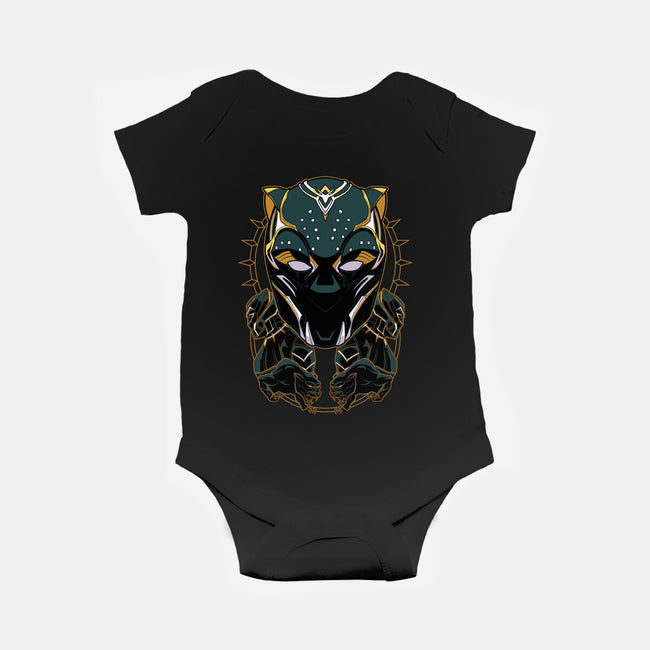 Lady Panther-baby basic onesie-Astrobot Invention