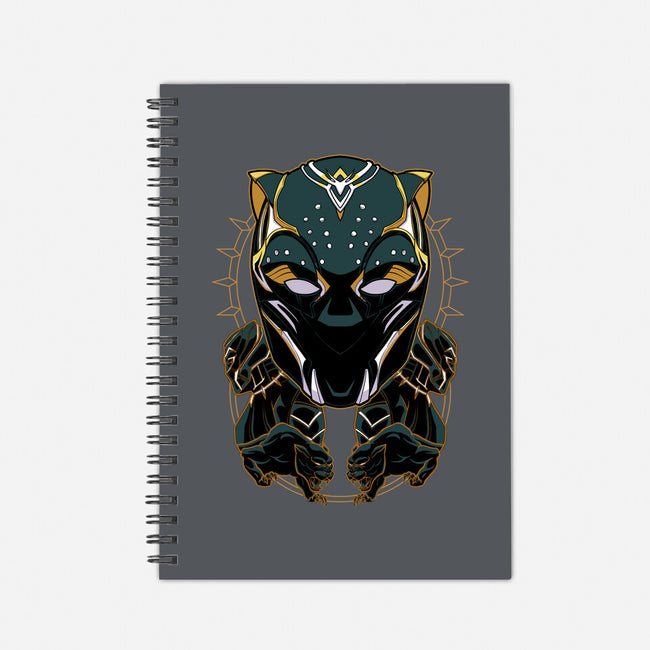 Lady Panther-none dot grid notebook-Astrobot Invention